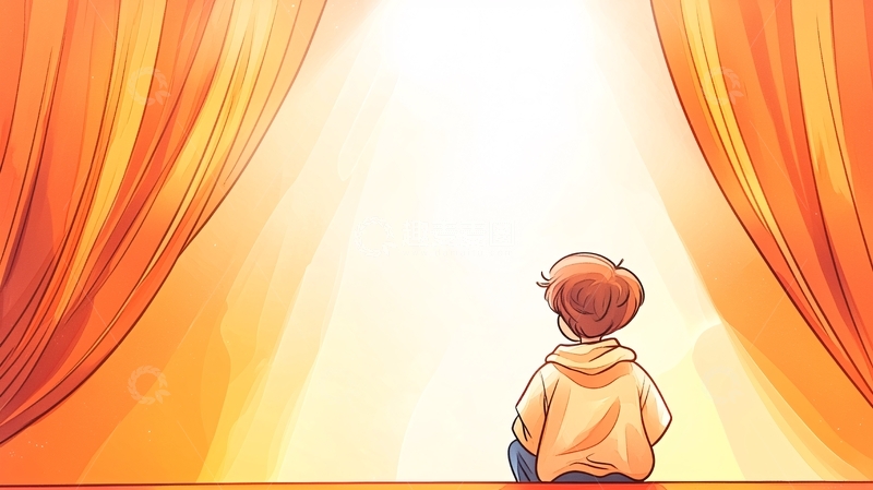 高清大图下载【趣麦麦图】舞台上的背影