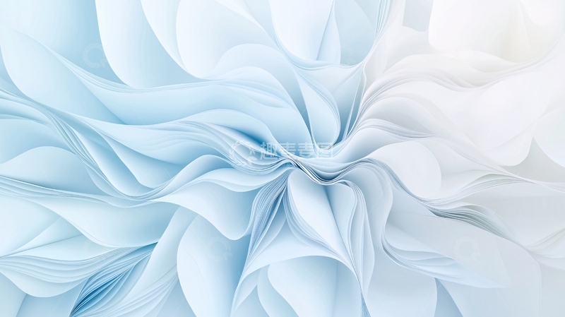 高清大图下载【趣麦麦图】蓝色抽象波浪纹理背景