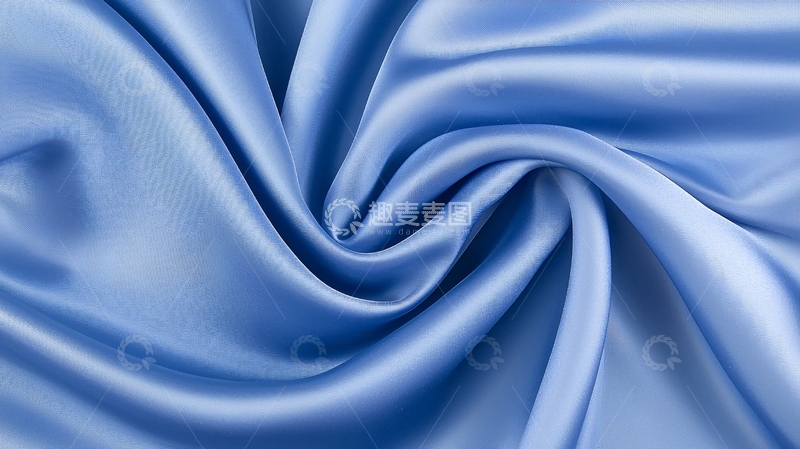 高清大图下载【趣麦麦图】蓝色丝绸面料纹理背景