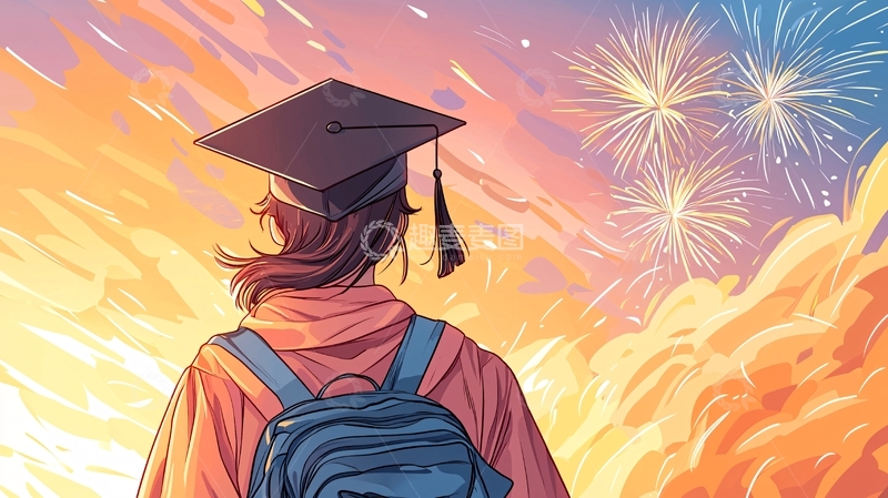 高清大图下载【趣麦麦图】毕业典礼上的毕业生