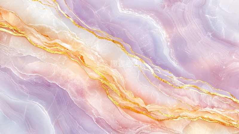 高清大图下载【趣麦麦图】粉色大理石纹理背景