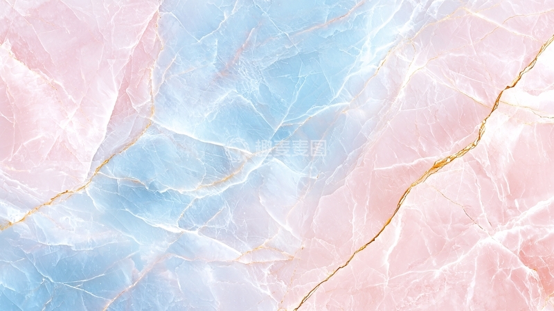 高清大图下载【趣麦麦图】粉色蓝色大理石纹理背景