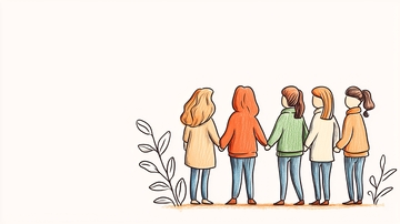 手牵手的女孩们