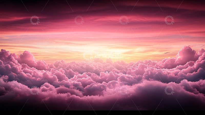 高清大图下载【趣麦麦图】梦幻云海日出风景