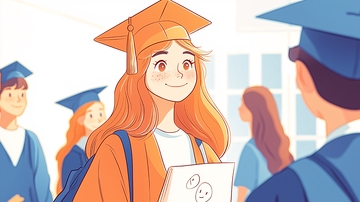 毕业典礼上的学生