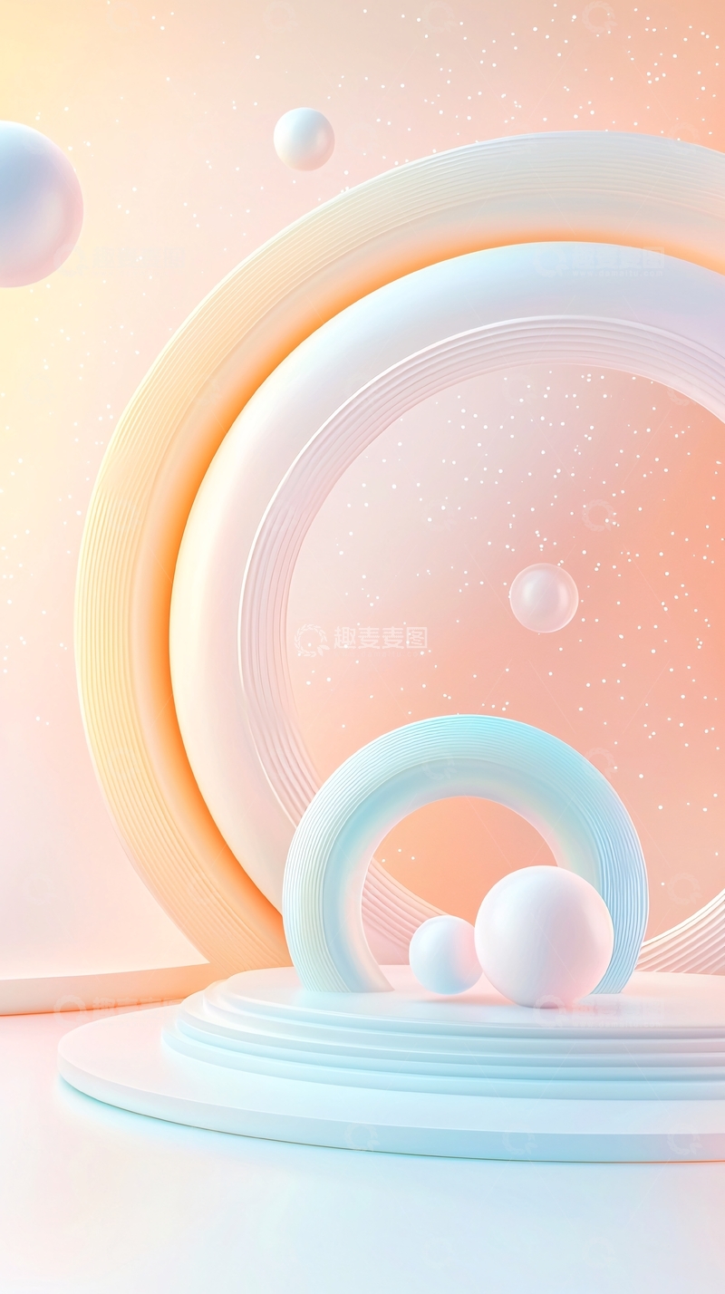 高清大图下载【趣麦麦图】未来感几何抽象艺术背景