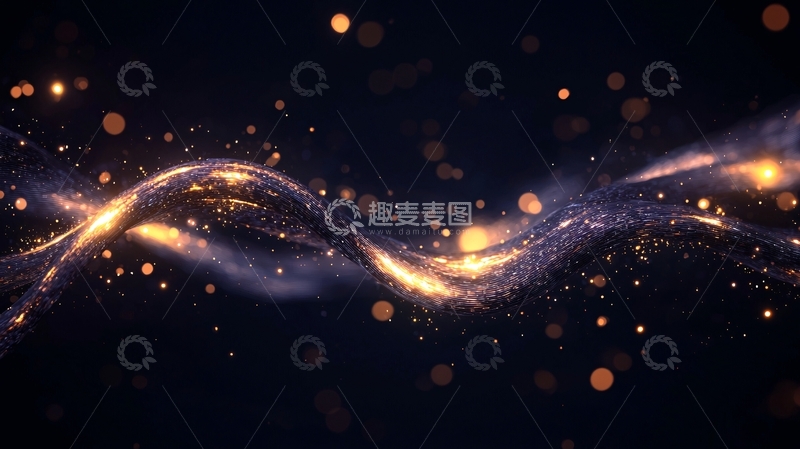 高清大图下载【趣麦麦图】光波流动动态背景素材