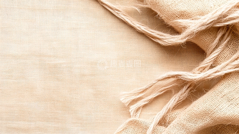 高清大图下载【趣麦麦图】米色麻质布料纹理背景