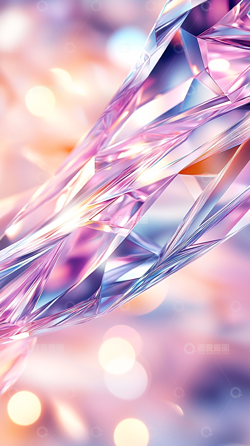 高清大图下载【趣麦麦图】璀璨钻石水晶背景图