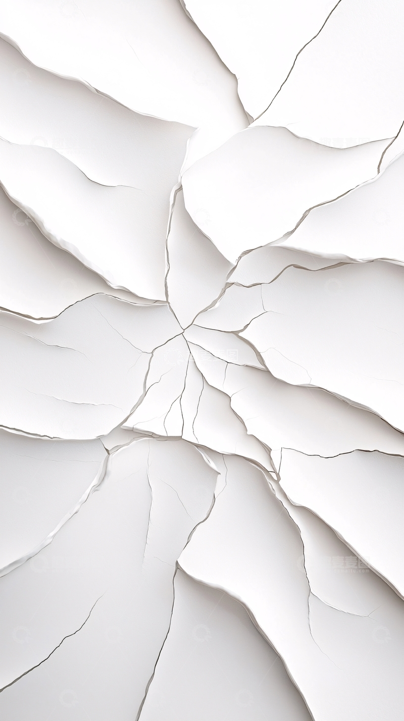 高清大图下载【趣麦麦图】白色裂纹背景素材