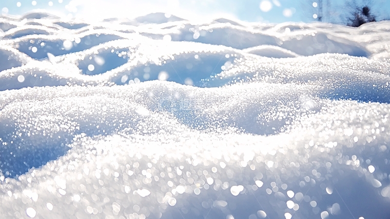 高清大图下载【趣麦麦图】冬日阳光下的雪景