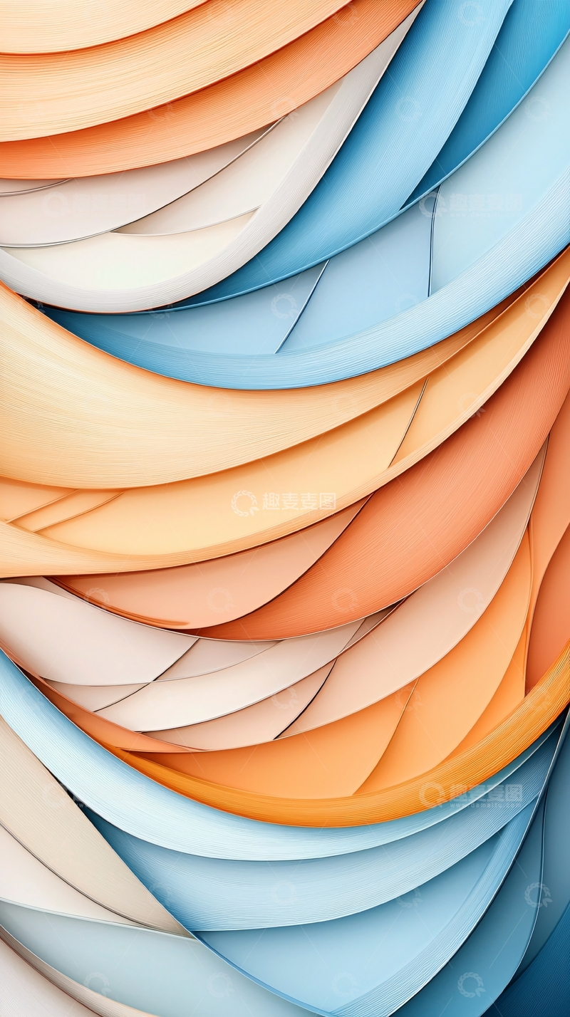 高清大图下载【趣麦麦图】色彩渐变波浪纹理背景