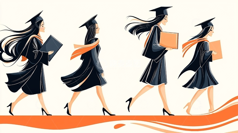 高清大图下载【趣麦麦图】毕业典礼上的毕业生们