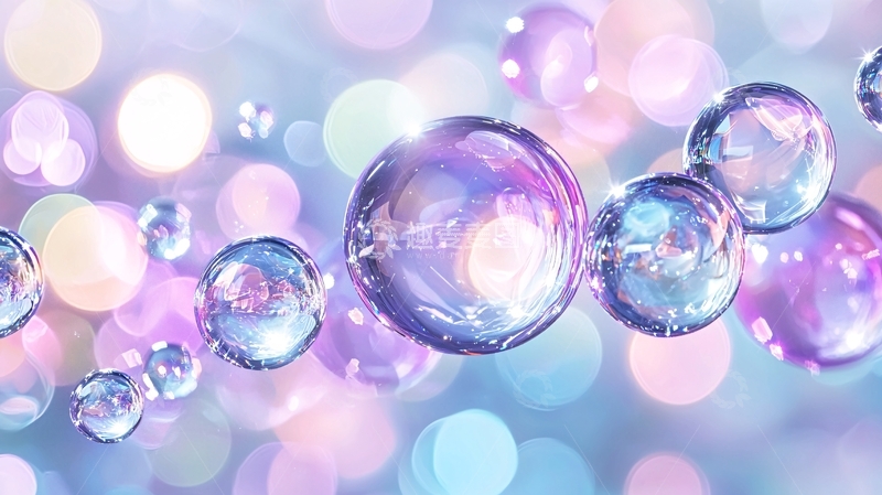 梦幻泡泡背景素材