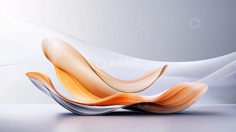 高清大图下载【趣麦麦图】抽象流线型艺术设计