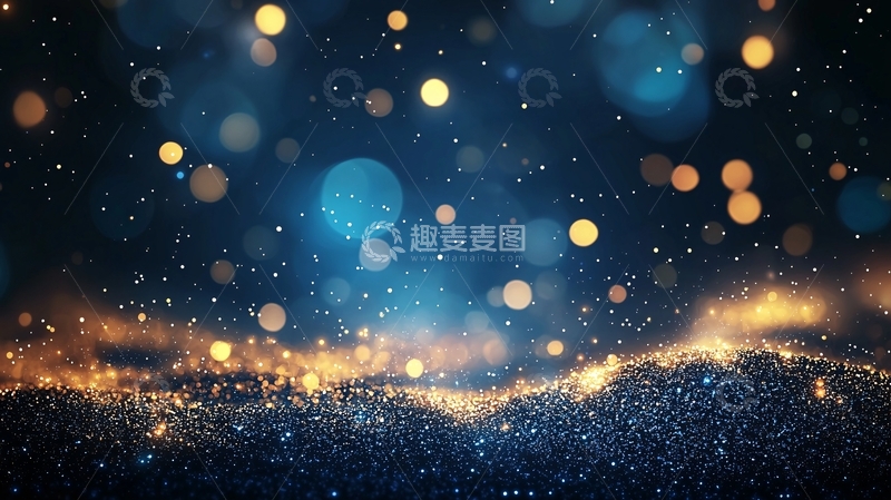 高清大图下载【趣麦麦图】梦幻星空下的光斑背景