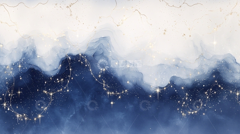 高清大图下载【趣麦麦图】梦幻星空抽象艺术背景