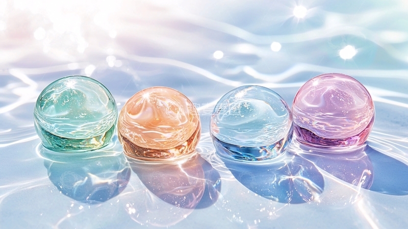 水滴水晶球背景图