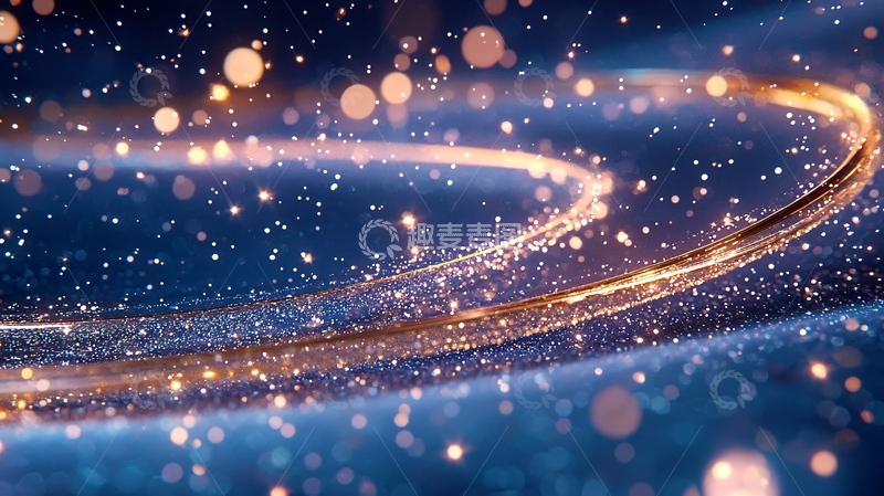 高清大图下载【趣麦麦图】梦幻星空光斑背景素材