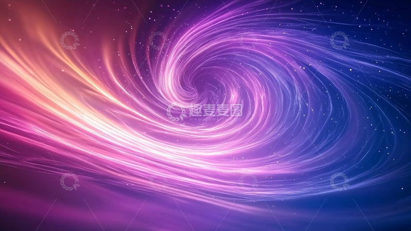 高清大图下载【趣麦麦图】梦幻漩涡星空背景