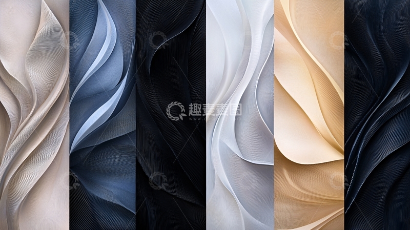 高清大图下载【趣麦麦图】抽象线条艺术背景素材