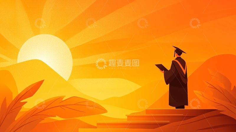 高清大图下载【趣麦麦图】毕业典礼剪影