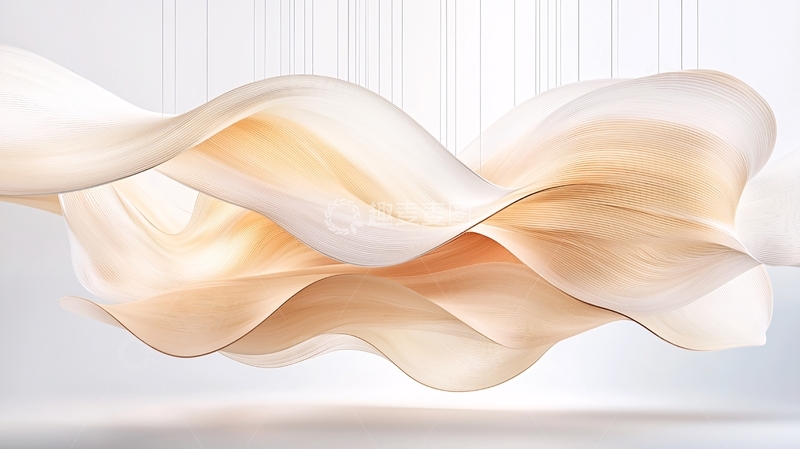 高清大图下载【趣麦麦图】现代艺术波浪形吊灯设计