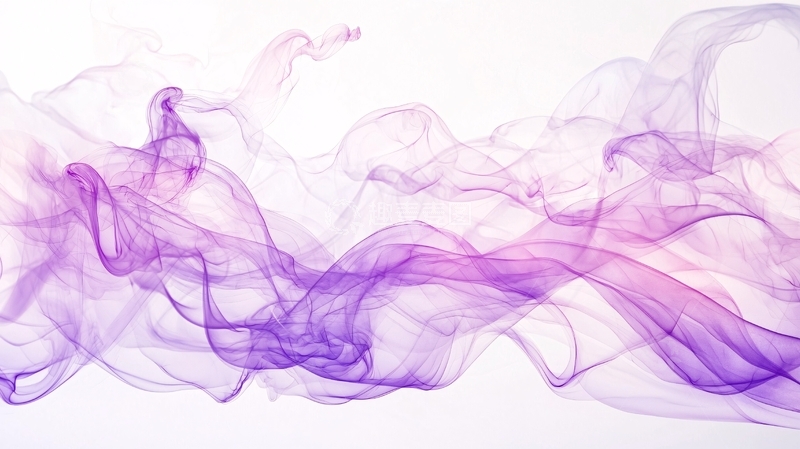 高清大图下载【趣麦麦图】紫色烟雾流动艺术背景