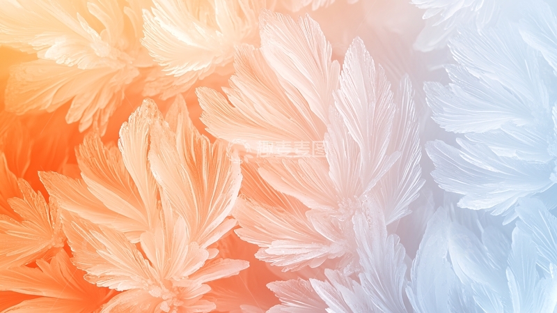 高清大图下载【趣麦麦图】冰花渐变背景素材