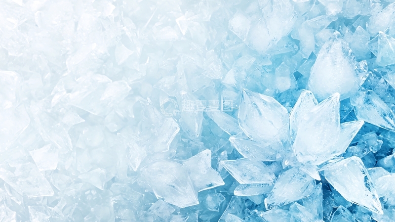 高清大图下载【趣麦麦图】冰晶碎块背景素材