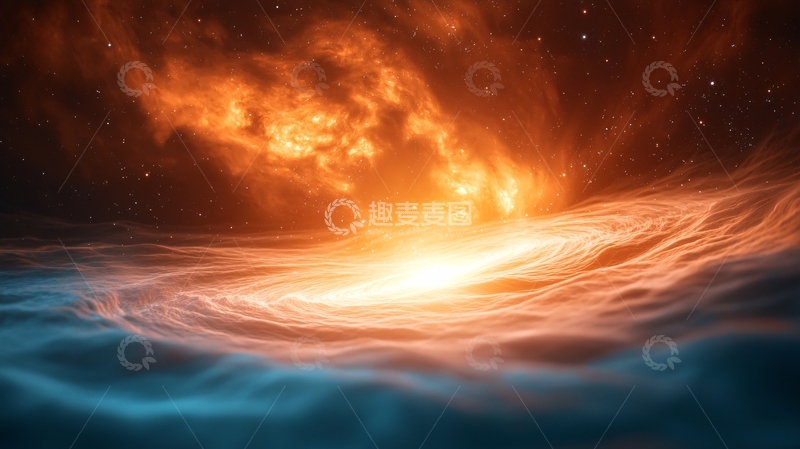 高清大图下载【趣麦麦图】宇宙星云与神秘光晕