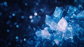 蓝色晶体背景素材