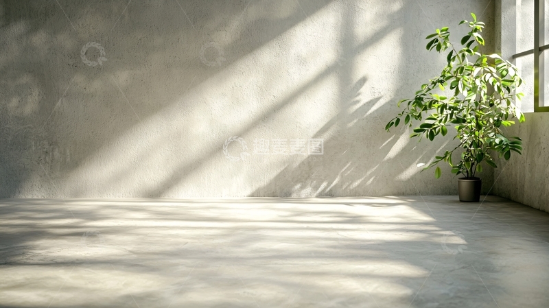 高清大图下载【趣麦麦图】光影斑驳的室内角落