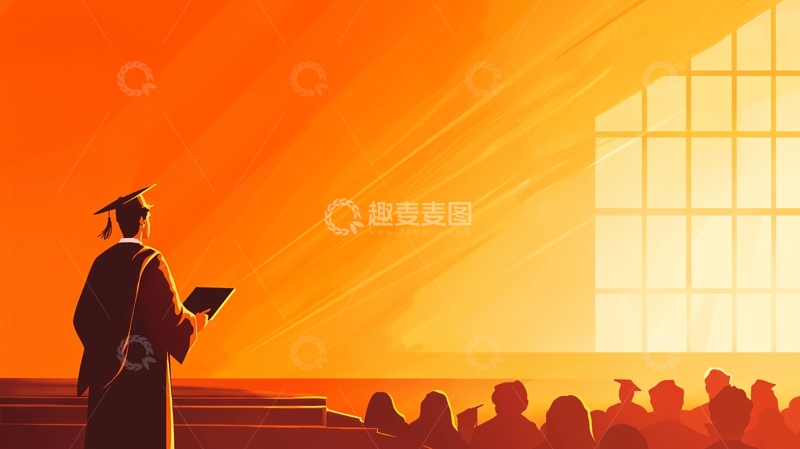 高清大图下载【趣麦麦图】毕业典礼剪影