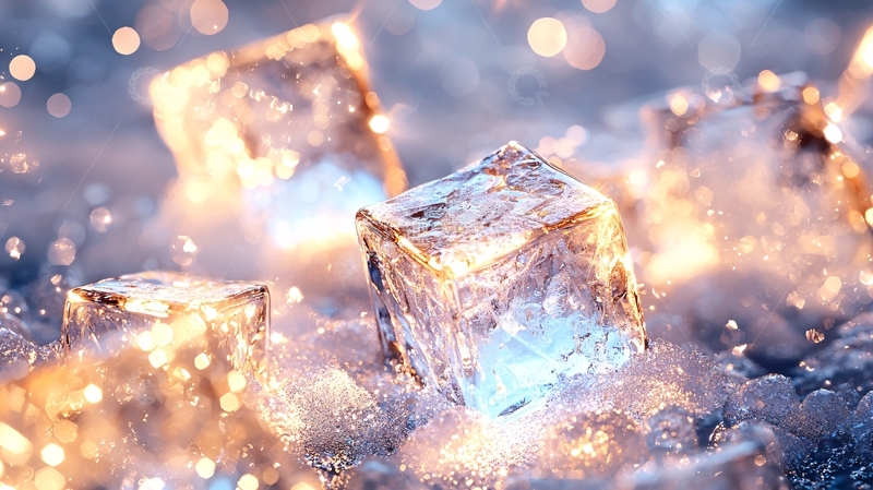 高清大图下载【趣麦麦图】冰块晶莹剔透自然风光