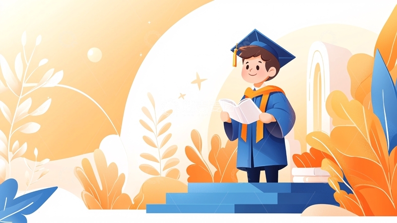 高清大图下载【趣麦麦图】毕业典礼上的学生