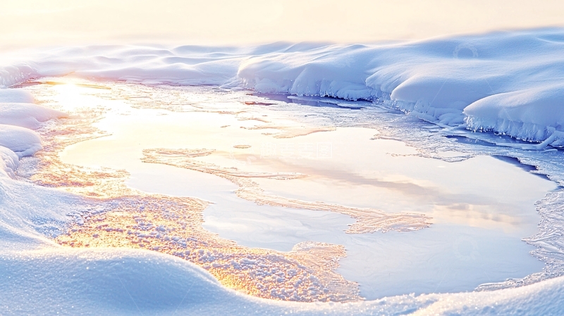 高清大图下载【趣麦麦图】冬日雪地冰湖美景