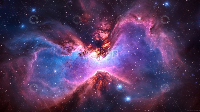 高清大图下载【趣麦麦图】星云与恒星的艺术插画