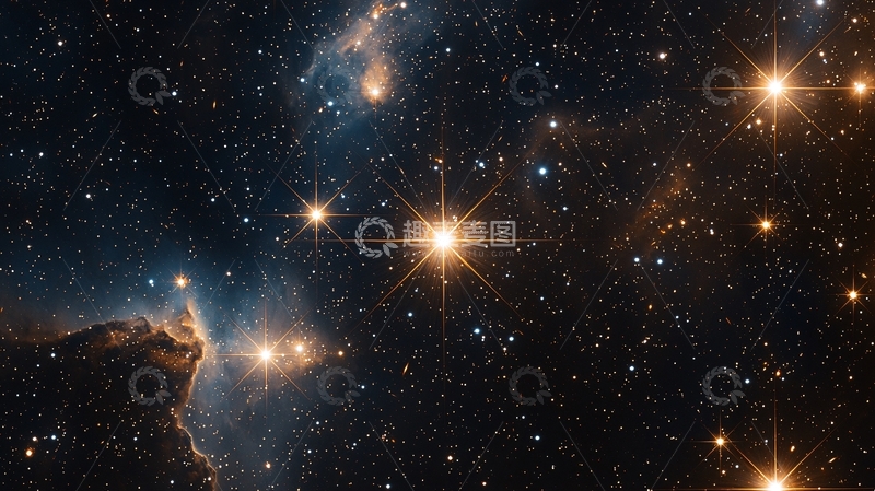 高清大图下载【趣麦麦图】璀璨星空下的星团