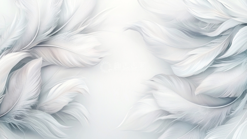 高清大图下载【趣麦麦图】飘逸羽毛背景素材