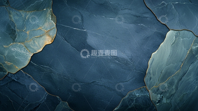 高清大图下载【趣麦麦图】深蓝色岩石纹理背景