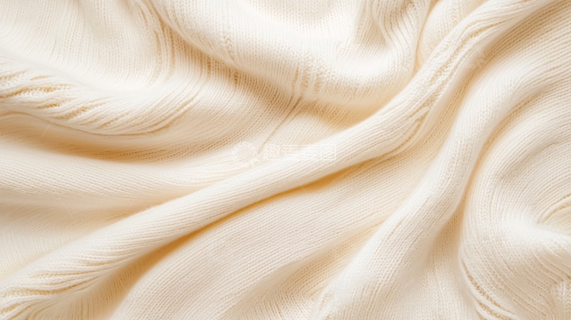 高清大图下载【趣麦麦图】白色针织面料纹理背景