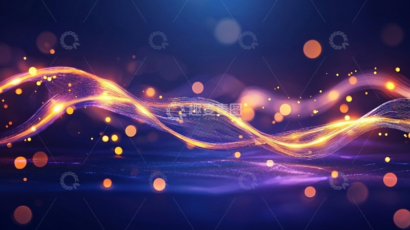高清大图下载【趣麦麦图】光波流动动态背景素材