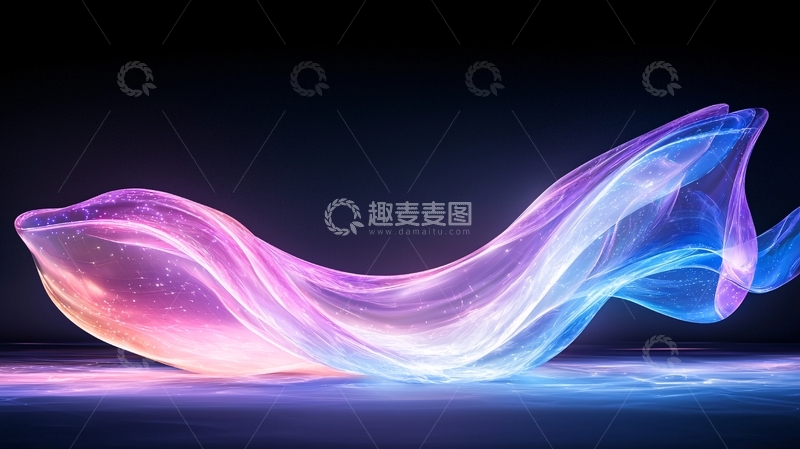 高清大图下载【趣麦麦图】梦幻流光动态抽象艺术背景