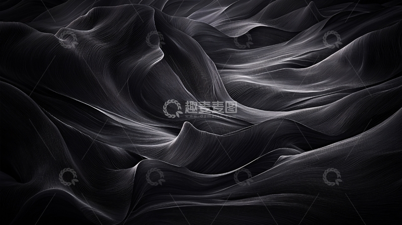 高清大图下载【趣麦麦图】抽象线条波浪背景图