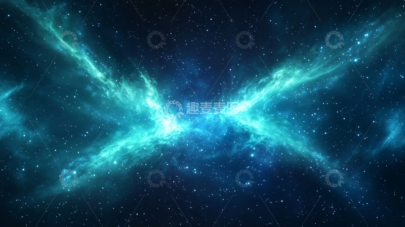 高清大图下载【趣麦麦图】星云蝴蝶形态宇宙背景