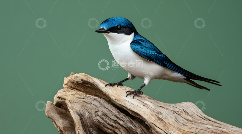 高清大图下载【趣麦麦图】蓝色小鸟近距摄影1