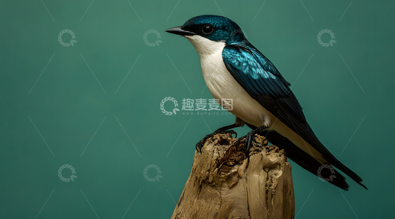 高清大图下载【趣麦麦图】蓝色小鸟近距摄影2