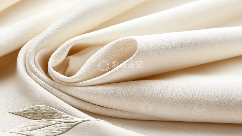 高清大图下载【趣麦麦图】柔和米色面料纹理细节