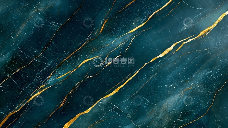高清大图下载【趣麦麦图】深蓝大理石纹理背景
